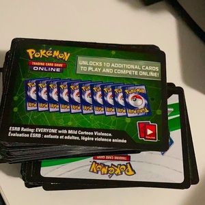 Selling 160+ pokemon code cards